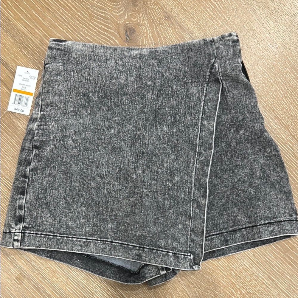 Women's Black Denim skort